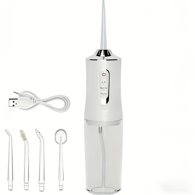 TEMU Nalunkang Portable Handheld Rechargeable With 4 Nozzles For Teeth, Suitable For Men And Women. Usb Charging For Men And Women For Daily Oral Care
