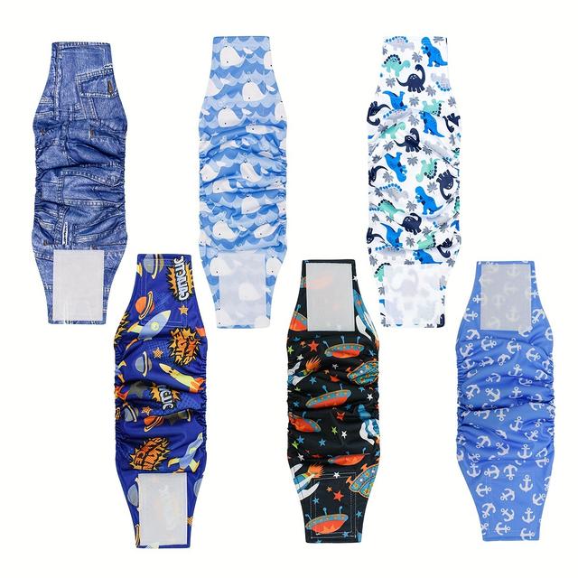 TEMU Reusable Belly Bands For Male Dogs, Designed For Washing , Ideal For Puppy Diapers