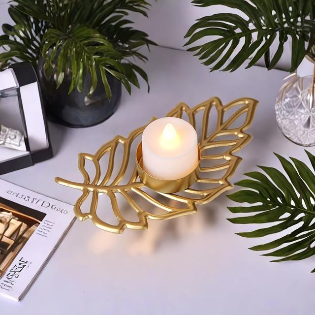 TEMU Um Porta-Velas para Decoração de Casa, Adequado para Salas de Estar, Bares e Mesas de Jantar de Festa