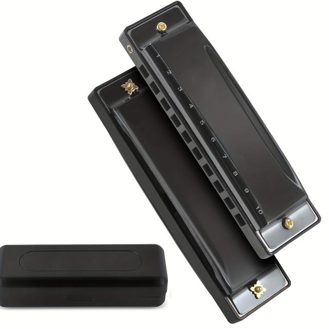 TEMU 10-hole C Key Blues Harmonica For Beginners