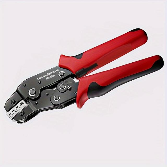 TEMU Ratchet Crimping Pliers Manual Tool, Used For Crimping Jst Terminals, Spring Terminals, Sata Pin Crimping, Awg 23-16/0.25-1.5mm²