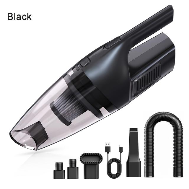 TEMU Powerful Suction. Handheld Cordless Vacuum Cleaner, Usb Rechargeable Mini Cleaning Tool, With Attachments, Suitable For Cars, Homes, Offices, And Crevice Cleaning