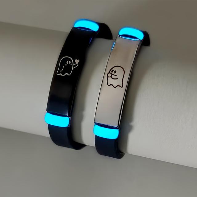 TEMU 【2個セット】光る可愛いエルフの手 モードカップルブレスレット レディース ファッション 約束バングル