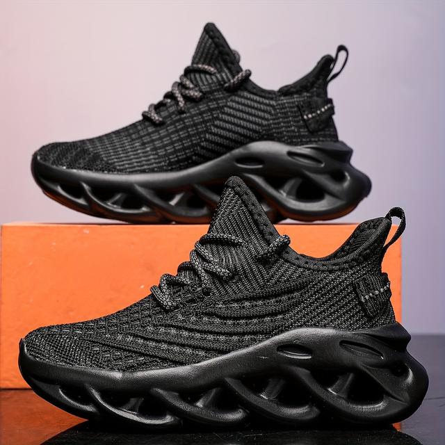 TEMU Zapatillas Tejidas y Transpirables de Moda para Niños, Cómodas y Antideslizantes con para Actividades al Aire Libre