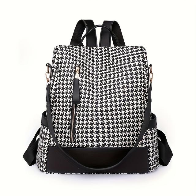 TEMU Shoulder Bag, Zipper Ladies Fashion Backpack, Casual Travel And Daily Use Of Large Capacity Shoulder Bag, Suitable For Work, Study And