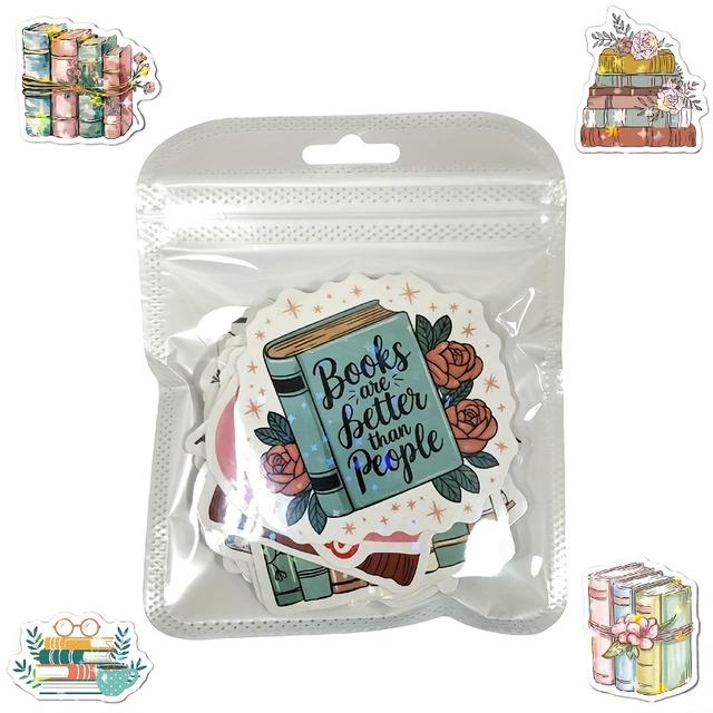 TEMU 50 naklejek z odczytem laserowym Gwiazdki Świecące Kubek z wodą Tablet E-book Kubek z kawą Naklejki do czytania