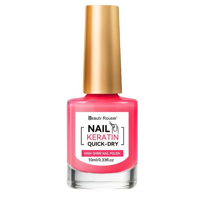 TEMU Quick-dry Nail Strengthener Polish - Instant Hardening & Glossy, Pink Nail Formula For, , Soft Nails - Nail, Sensitive Beige, Daily Use (no Lamp Needed) - Hand & Foot Care