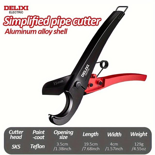 TEMU Electric Water Pipe Scissors Pvc Cutter 36mm Pipe Cutter Professional Hot Melt Machine Pe Pipe Scissors Quick Scissors
