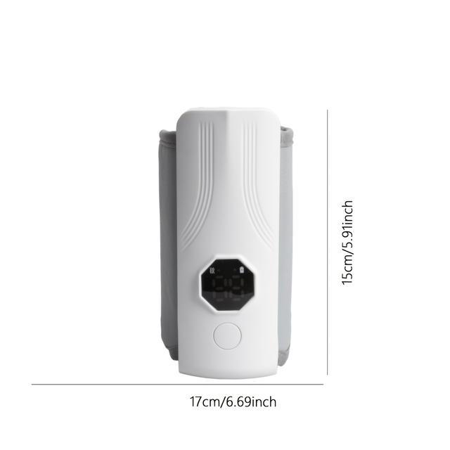 TEMU Tragbarer Milchflaschenwärmer - LCD-Anzeige, USB-aufladbarer Milchheizer, Konstanttemperatur-Heizgerät für Milchflaschen