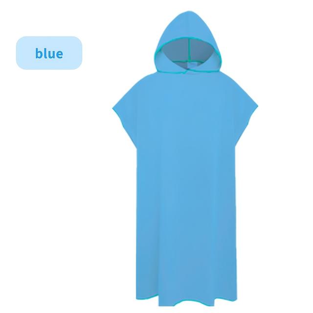 TEMU Unisex Ultra-thin Fiber Quick-dry Beach Poncho, Portable Lightweight Soft Carry-on Bathroom Bathrobe, Surfing, Swimming, Beach Changing Pcho, Fits All, Machine Washable, Beach Accessories