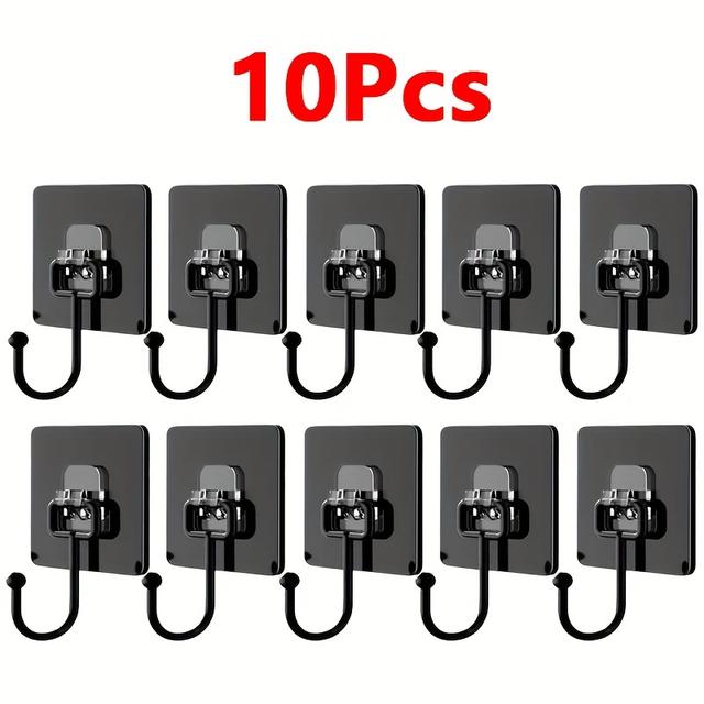 TEMU Самоклейні гачки обертові водонепроникні міцні тримачі для стін та дверей органайзери для кухні та ванної кімнати без свердління, універсальні гачки