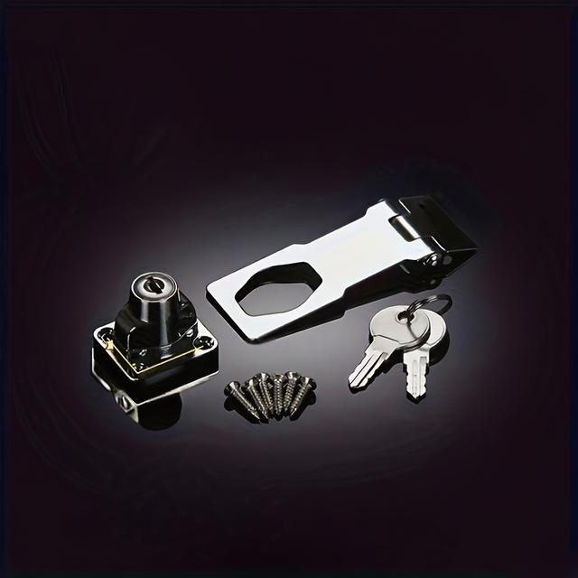 TEMU 1 Set Of Knob Locks - Durable Metal Pins Suitable For Cabinets And Small Doors, Equipped With Security And Anti-theft Devices, , And An Essential Accessory For Modern Home Decoration