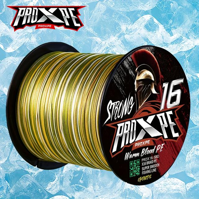 TEMU 16-fach PE Geflochtene Angelschnur, Langlebig, 500M, Outdoor Meeresangelzubehör