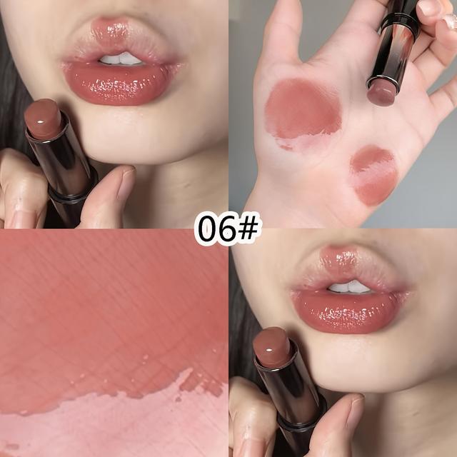 TEMU 6-delars set/, vattenljusspegel läppstift, fuktgivande och återfuktande färgat läppstift, knubbig glasläppglans, Alla hjärtans dag-present, Julklapp