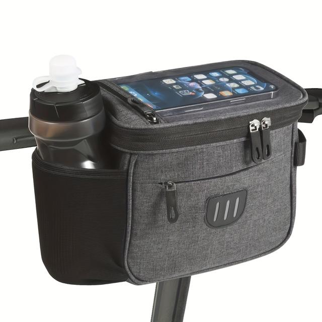 TEMU Large Front Pouch Bag For Bicycle Handlebars