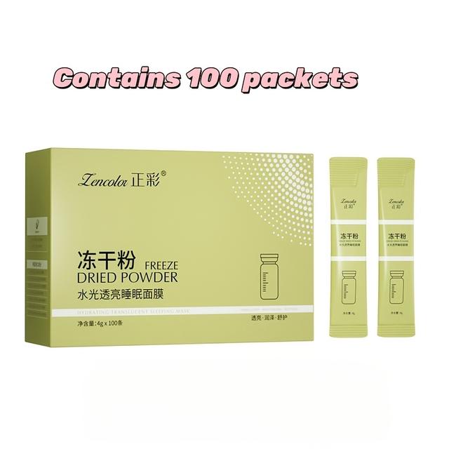 TEMU (100 Packets) Hypoallergenic Moisturizing Sleep Mask For Types, Lazy Mask, Suitable For Carrying Around, Used Anywhere, No-wash Sleep Mask, Moisturizing Night Facial Care