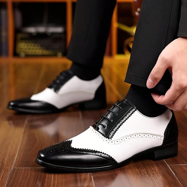 TEMU Scarpe da 13071 business casual a blocchi di