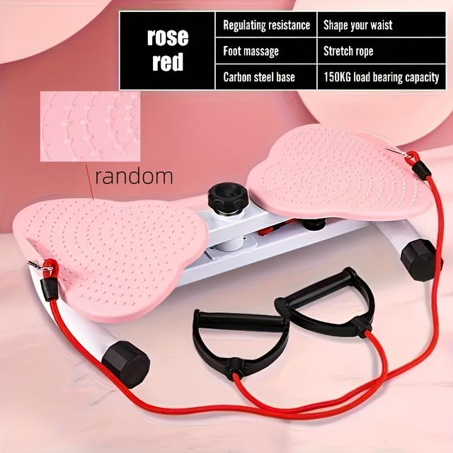 TEMU Abdominal Trainer & Core Stability Exercise Equipment - Adjustable Resistance Twisting Board With Padded Surface, / For &, Portable Non-slip Waist Trainer For Indoor/outdoor Workouts (no Power