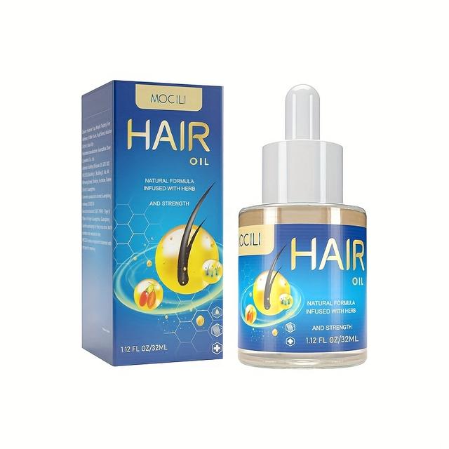 TEMU Haaröl für Männer und Frauen, stärkt das Haar und macht es schön, enthält Vitamin E und , gesünderes Haar, macht dünnes Haar dicker aussehen, gesunde Haarpflege, 32 ml
