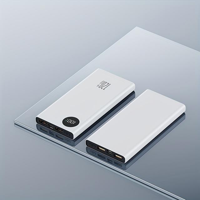 TEMU 20000mah Ultra-pocketable Charger, 20000mah Intelligent Charging Power Bank With Lcd Screen