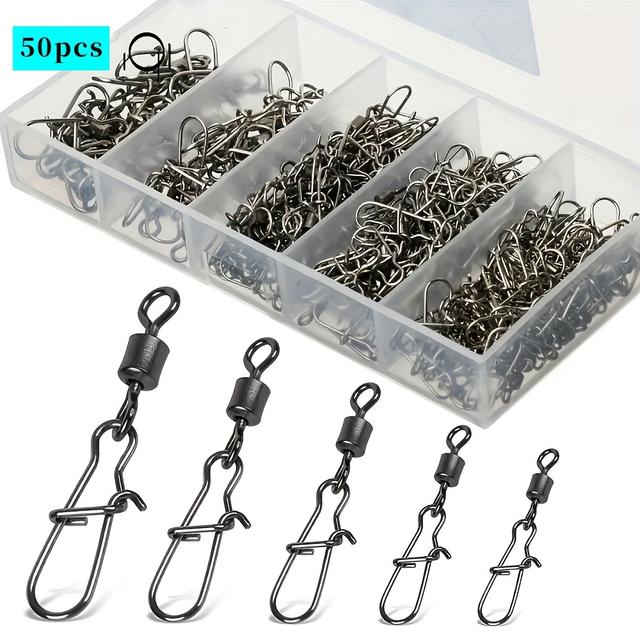 TEMU 50/100pcs/box 4-12# Figure 8 Ring Pin Set, High-quality, Durable And Strong Connectors, The For
