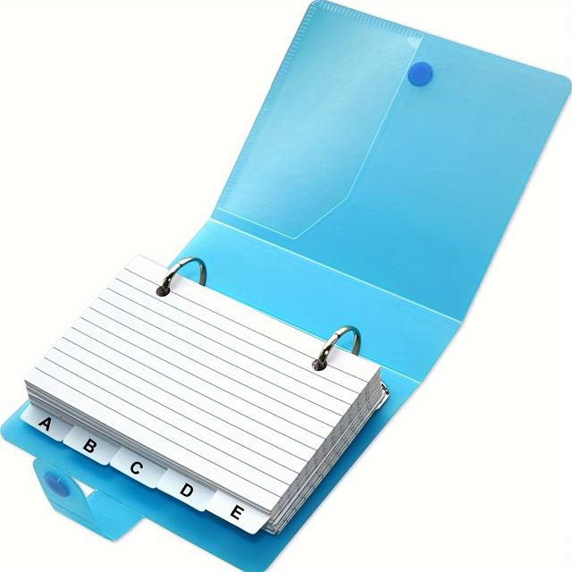 TEMU Kartenordner mit Fächern, für 50 Blatt pro Fach, als Indexkarten-Organizer für Klassenzimmer, Büros und Zuhause
