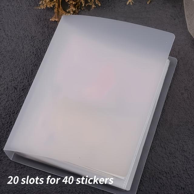 TEMU 20 Slot Nail Sticker Storage Book Can Collect 40 Empty Photo Albums Of Decals, Nail Tool Organizer And Nail Notebook