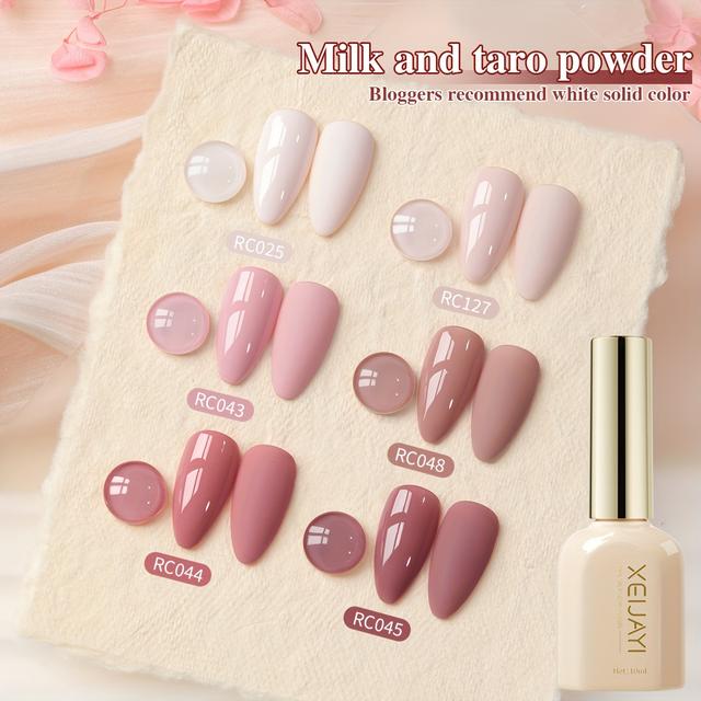 TEMU Autumn Winter Nail Polish Gel 6 Colors, 10ml Nail Gel Set, Soak Off Led Nail Gel, Women's Nail Art Tools, Nails, Fashionable Nail Art, Perfect For Beginners