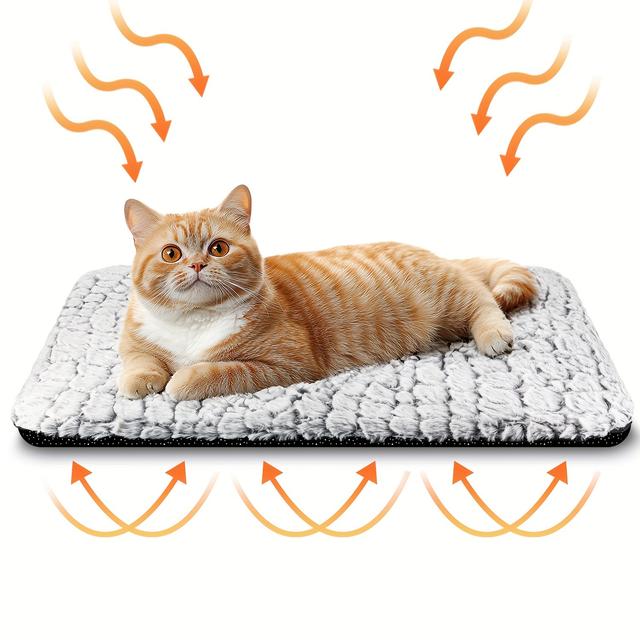 TEMU Extra Warm Thermal Bed Mat, Ultra Soft Cat Pet Mat Pad For Indoor Outdoor With Removable Cover Non-slip Bottom Washable