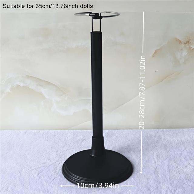 TEMU 1/6 Schaal Action Figure Display Stands voor Poppen met Brede Taille, met een Plastic Basis en Metalen Ondersteuning