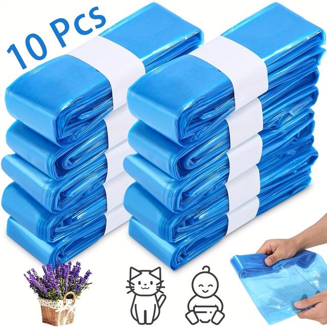 TEMU Standard Square Refills Disposal Bags Refill Compatible With Diaper Compact, Classic And Pails, Hold Up To 270 Newborn-sized Diapers Per Refill