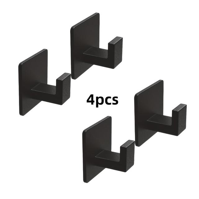 TEMU 2/4-pack Heavy-duty Metal Hooks For Clothes, Towels, Robes, And Bathroom Or Kitchen Use