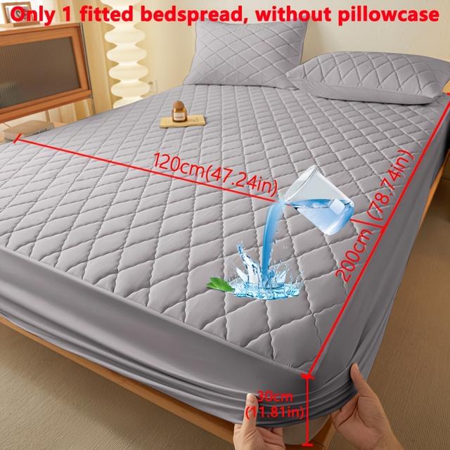TEMU 【1枚】ミニマリスト モダン 肌に優しい ソフト 快適 通気性 トゥイル柄 無地 , 無地 吸湿性 マットレスカバー, ボックスシーツ, ベッドスプレッド, マットレスカバー, 寝室用 保護カバー