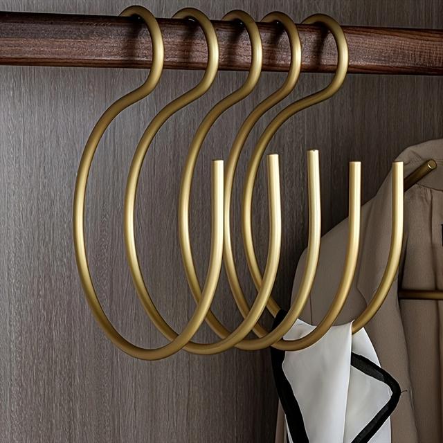 TEMU 5er-Pack S-förmige Haken Kleiderschrank Küche Mehrzweck Hängehaken Kleidung Hut Handtuchständer