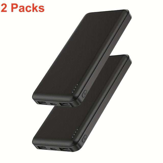 TEMU 10000mah Ultra- Bank - Rapid 5v/3a Charging, Usb-c Input & Output, Compatible With Iphone, Galaxy, Pixel, Ipad, And More - Portable, Compact, And Lightweight External Phone Charger