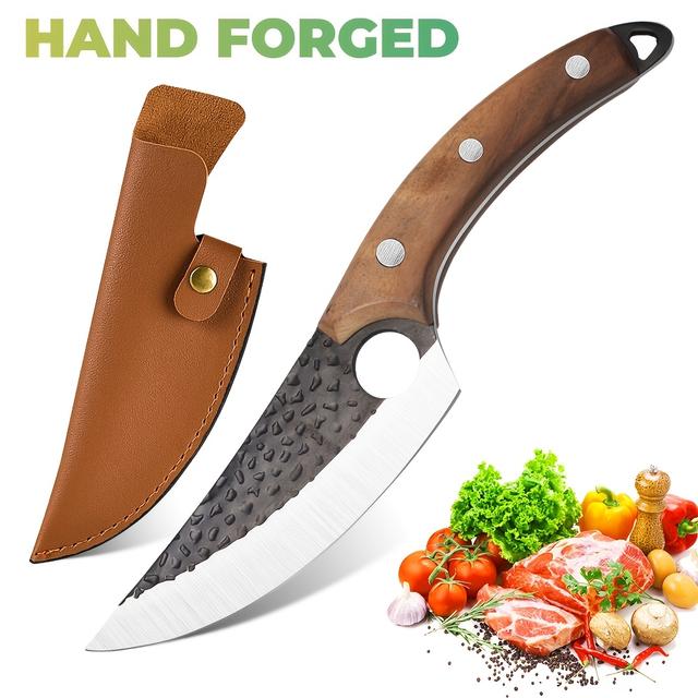 TEMU al , de Deshuesar Japonés con , de Chef en Acero Inoxidable, de Cocina para Fileteado, Portátil Bushcraft, Accesorios Decorativos para la Cocina, Regalo para Hombres con Estuche