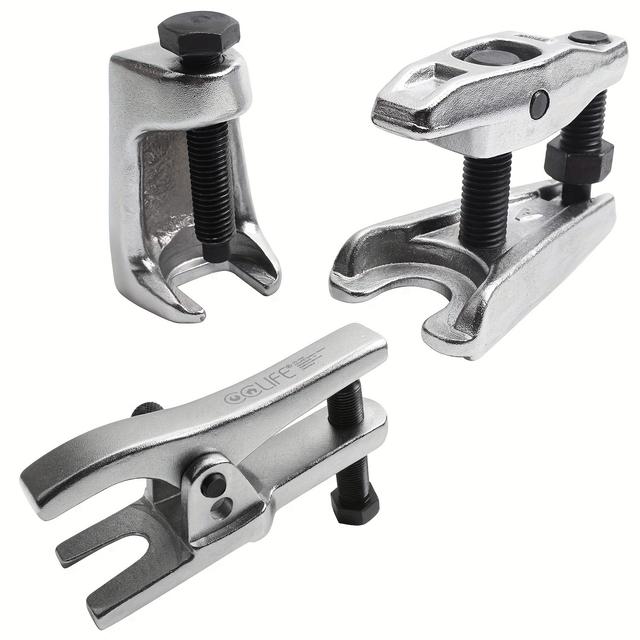 TEMU 3-piece Automotive Repair Tool Set - Ball Joint Separator & Conical Pitman Arm Puller Kit For Car Maintenance