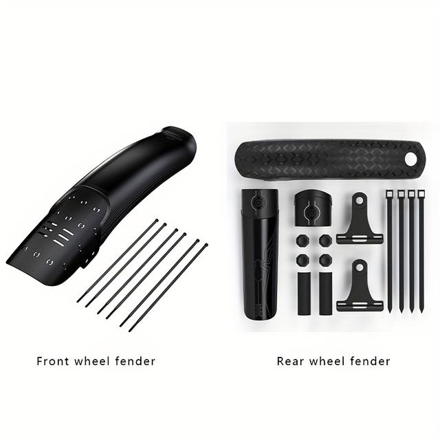 TEMU Guardabarro especial para bicicletas de montaña, extendido y ensanchado, de lluvia de rápida, de agua ajustable de rápida