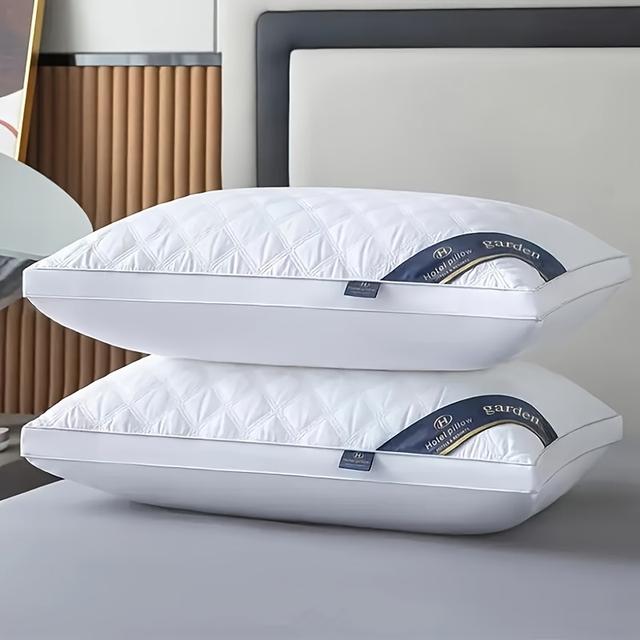 TEMU 2 Stück Schlafstützkissen für Nackenentlastung – Weich 100% Polyester, Maschinenwaschbar, Klassisch weiß mit Reißverschluss, Ganzjahresgebrauch zu Hause & im Hotel, Ideales Geschenk