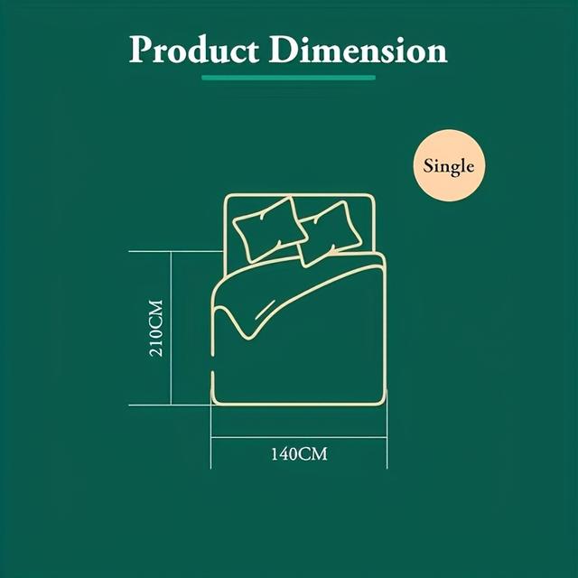 TEMU 500gsm Polyester Duvet Insert, Thickness, Pure Surface