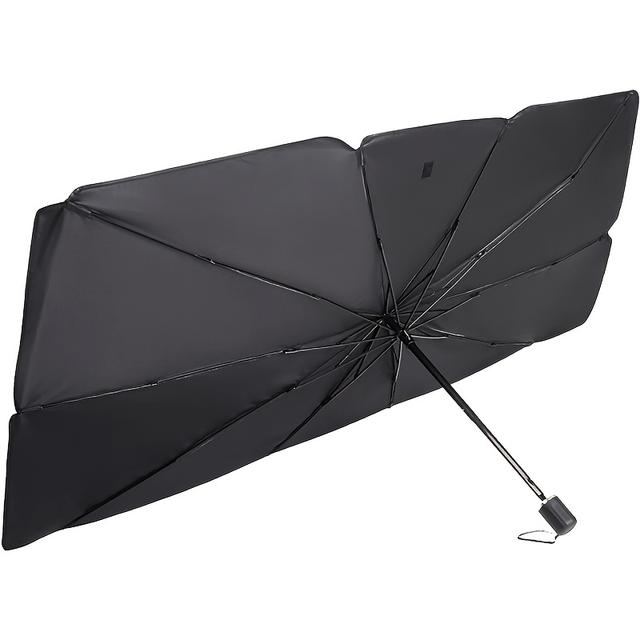 TEMU Car-specific Sunshade, Effective Uv Protection, Portable Folding Wind And Sun Shield Suitable For Most Vehicles, Easy To Store, With Heat Insulation And Temperature Effects. Car Sunshade