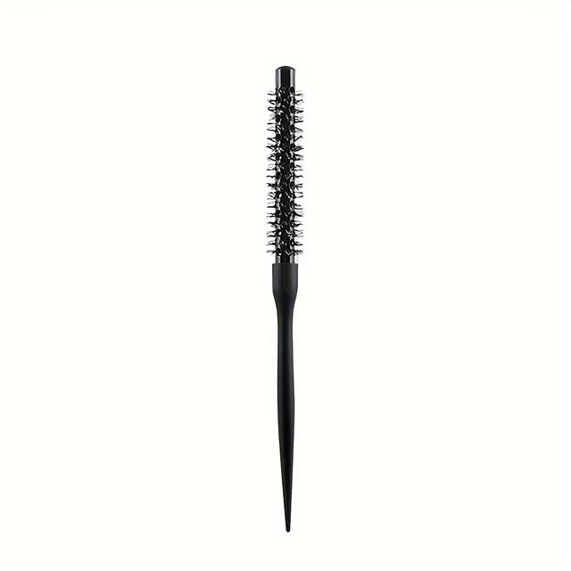 TEMU Ingrid Professional Aluminum Curling Comb - Nylon Bristles For All Hair Types, Metal Handle, Salon-quality Styling Tool