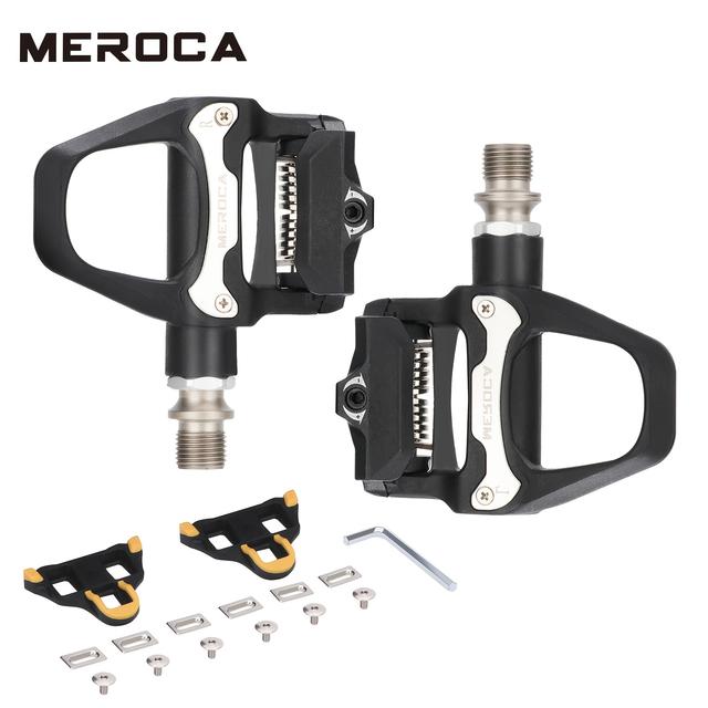 TEMU Meroca-r26 Road Bike Locking Pedal, Locking Pedal, Bearing Pedal With Locking Plate Spd System, Adjustable Tension Design, Standard Threaded Hole 14mm