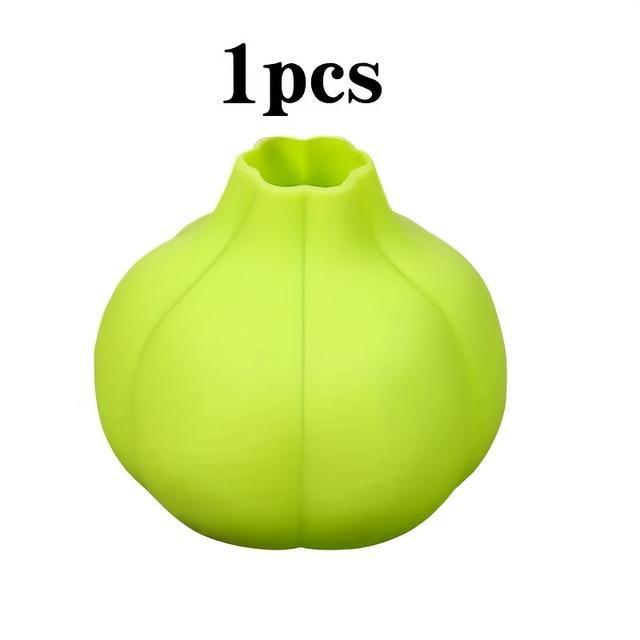 TEMU 1pc Silicone Garlic Peeler, Suitable For Kitchen Food Garlic Light Beige Removal Tool, Simple And Convenient -to-clean Kitchen Gadget, Portable Outdoor Travel Garlic Peeling Tool