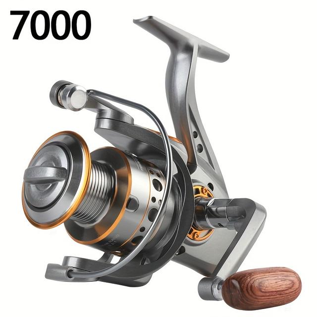 TEMU Billings 1000~7000 Series, 5.2:1 Gear Ratio, 26lb Max Drag, Aluminum Alloy Metal Spool, Spinning Fishing Reel, For Freshwater And Saltwater