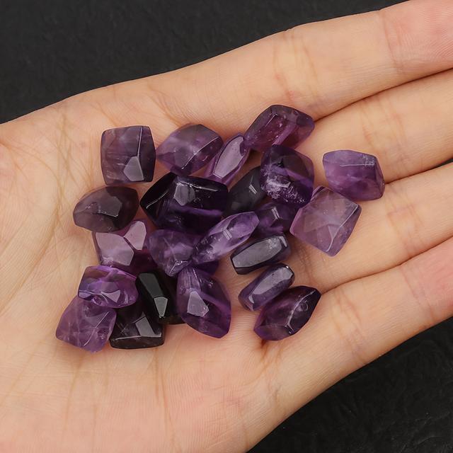 TEMU 10pcs Of 10x5mm Natural Stone Apatite Amazonite Rectangular Loose Beads For Jewelry Making, Unique Bracelets And Necklaces, Gifts For Men And Women