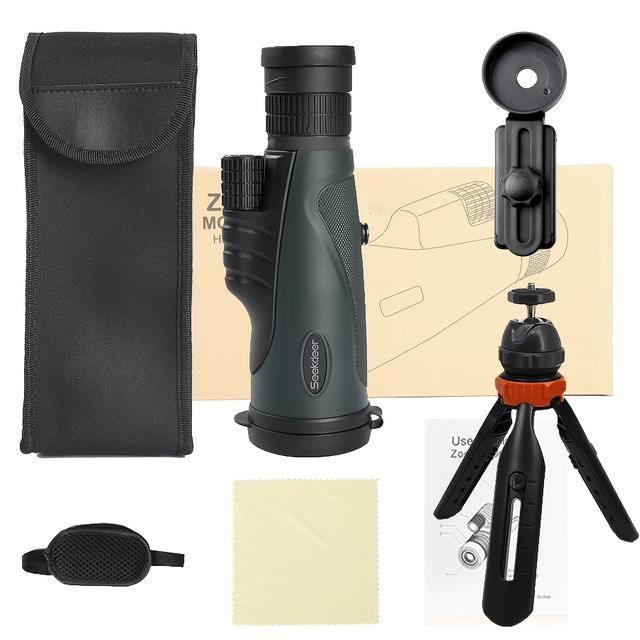 TEMU A 50mm Large- Continuous Telescope, Equipped With High-definition Prisms, Supports Smartphone Photography And Tripods, Suitable For Bird Watching, Hunting, Travel, And .