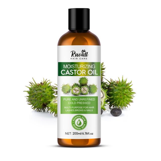 TEMU El aceite de ricino es un condicionador vital para el cuidado del cabello que a suavizar, hidratar y tu cabello. Ideal para uso diario.