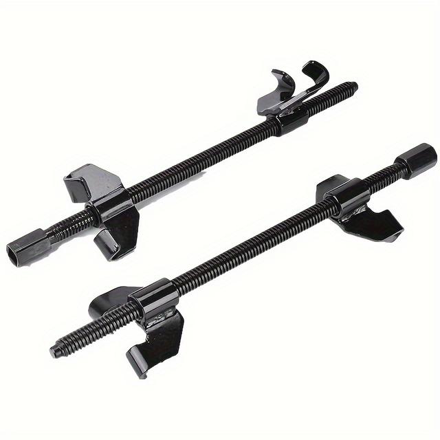 TEMU 2 piezas Juego de herramienta de compresor de de acero duradero - de compresión de manual para la extracción de amortiguadores, herramientas de reparación del de suspensión del vehículo