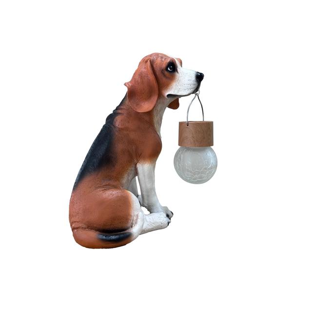 TEMU Resin Craft Solar Lights, Dog Lantern Statue Ornaments, Suitable For Gardens, Courtyards, Lawns, Tables, , , , Festive Decorations, And Gifts For